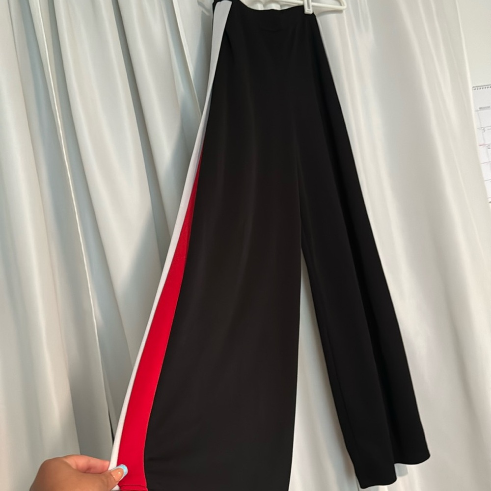 PRETTYLITTLETHING High Slit Wide Leg Pants